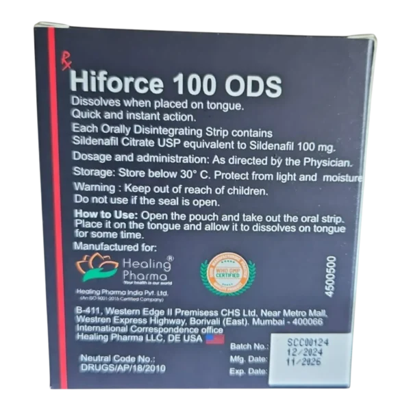 Hiforce 100 ODS - sildenafil lisitići - Slika 2